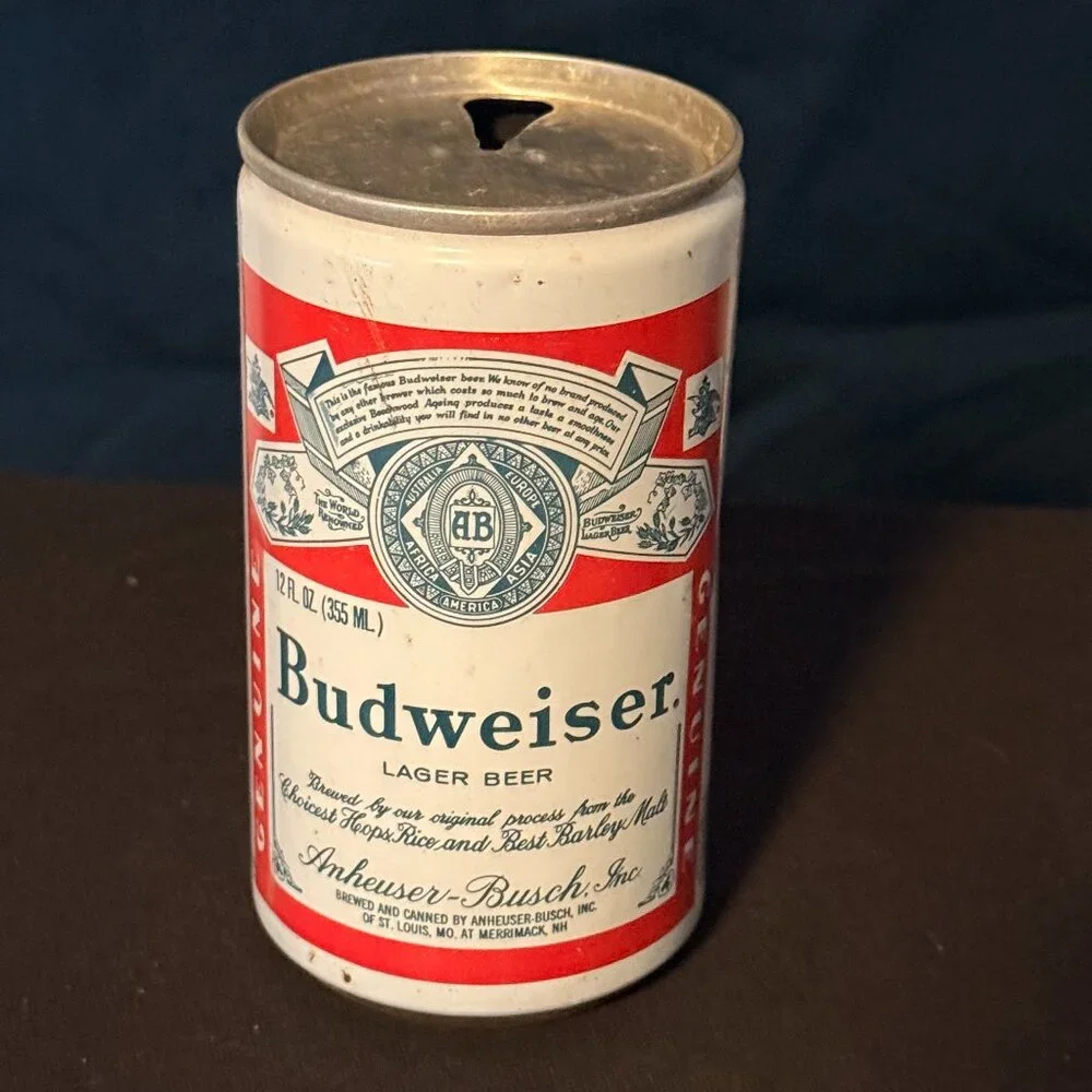 Budweiser Vintage lager beer can